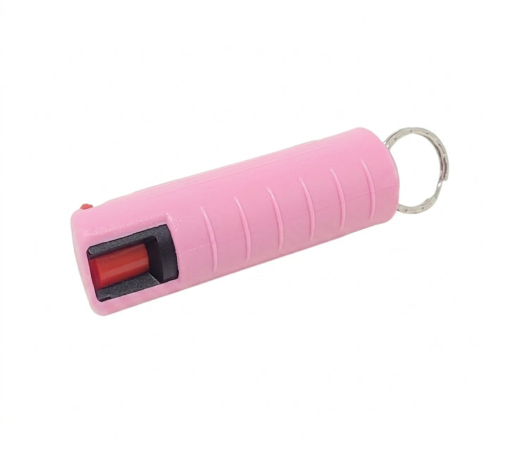 Gas Pimienta o Gas Lacrimogeno para Defensa Personal 1/2 OZ LLAVERO ROSA DURO