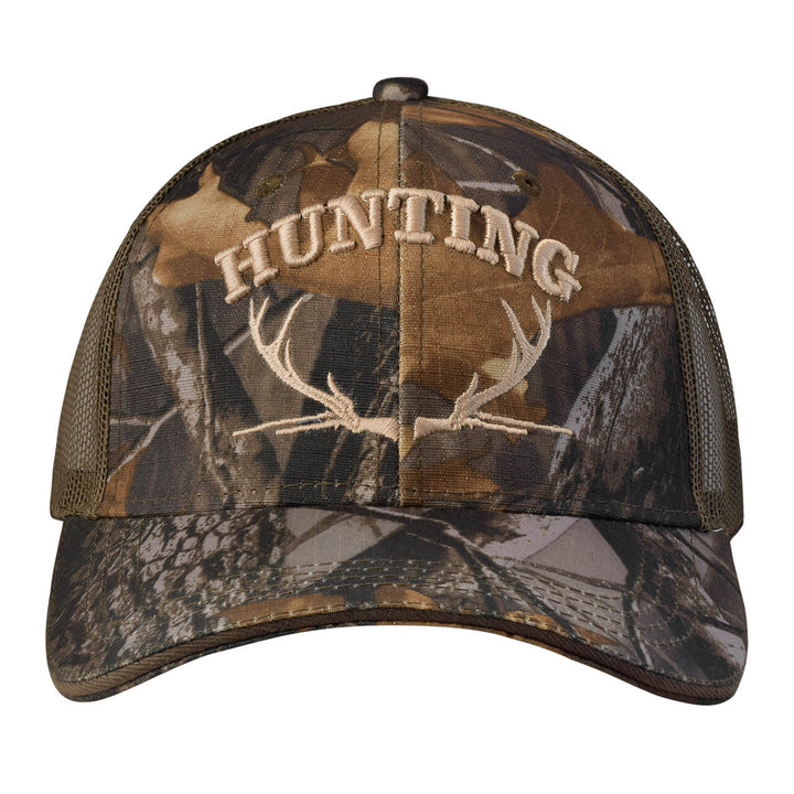 Gorra Sandwich Café Camuflaje con Malla y Ajustador de Velcro Hunting