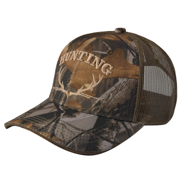 Gorra Sandwich Café Camuflaje con Malla y Ajustador de Velcro Hunting