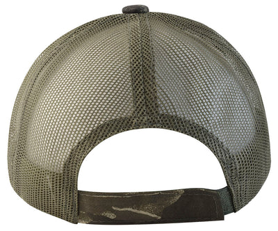 Gorra "Survival" con malla y ajustador de velcro, verde camuflaje