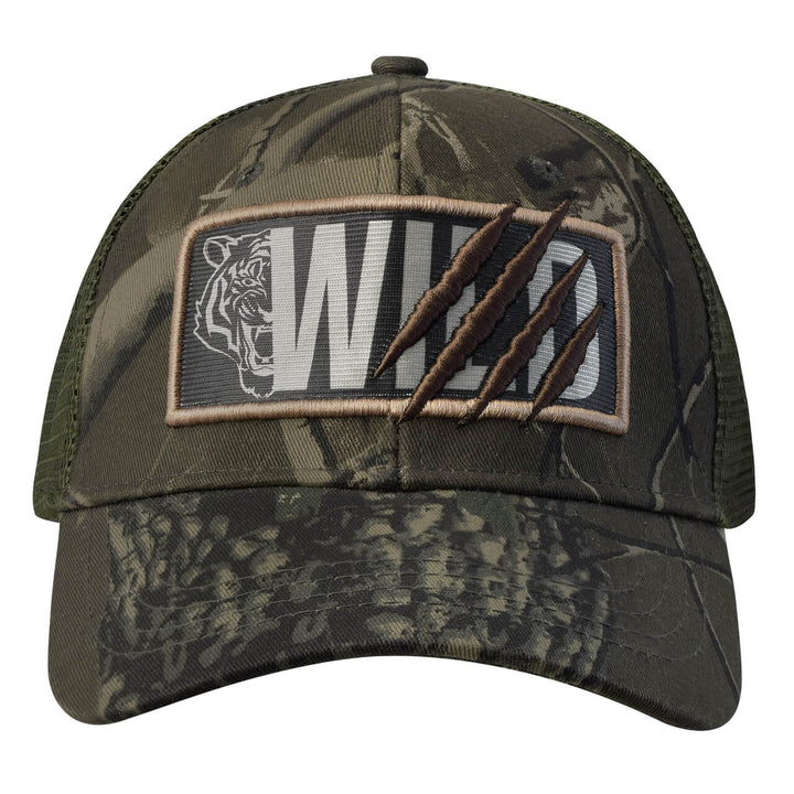 Gorra con malla y ajustador de velcro, Wild, verde camuflaje