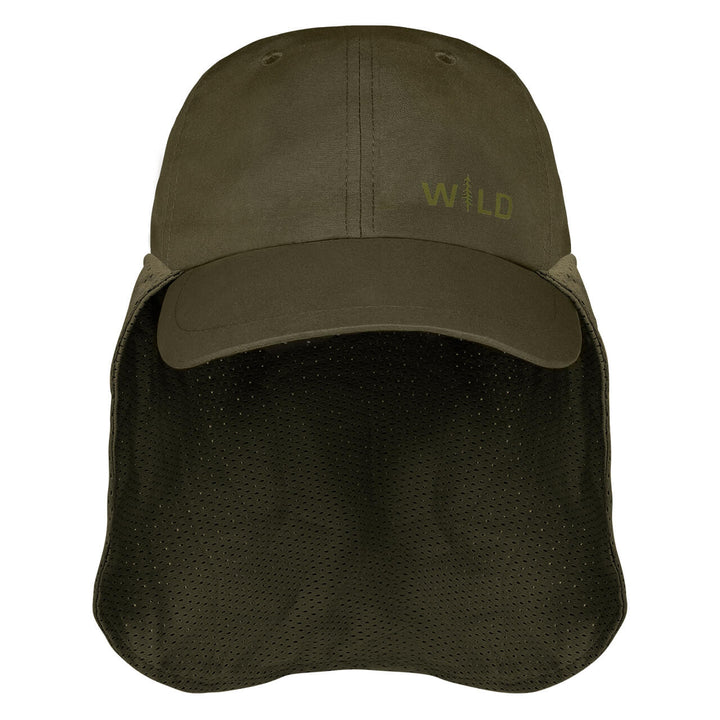 Gorra pescador con faldón de malla, wild, olive