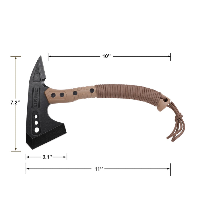 HACHA USMC TACTICAL 11" BLACK BLADE