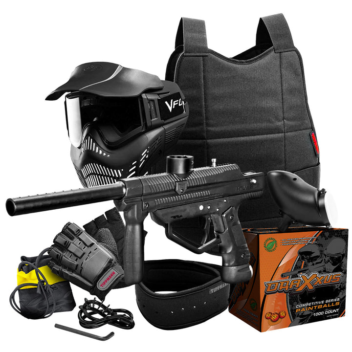 MARCADORA JT STEALTH combo con pintura, chaleco, mascara, guantes, cuellera y escobilla