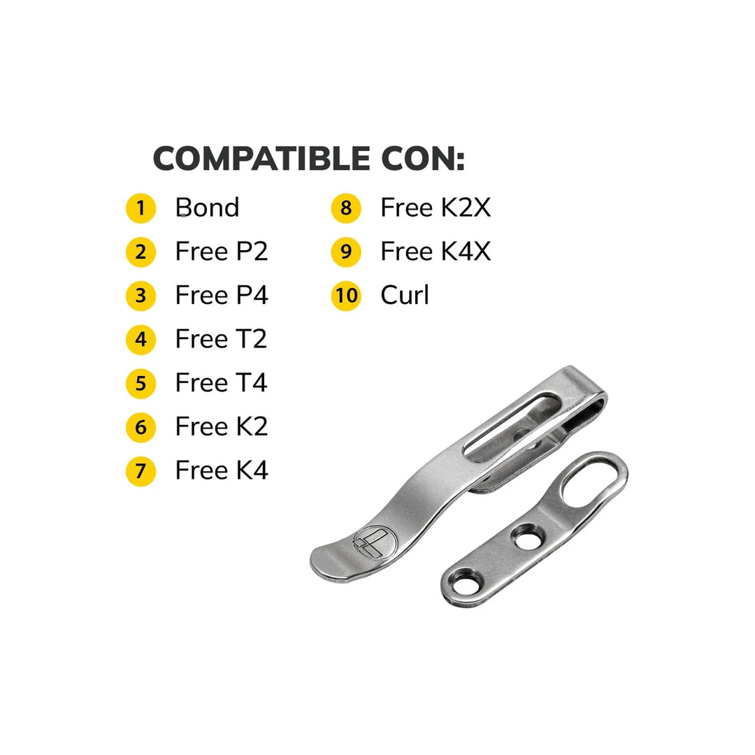 JUEGO DE CLIP Y ARO PARA FREE, CURL,BOND LEATHERMAN