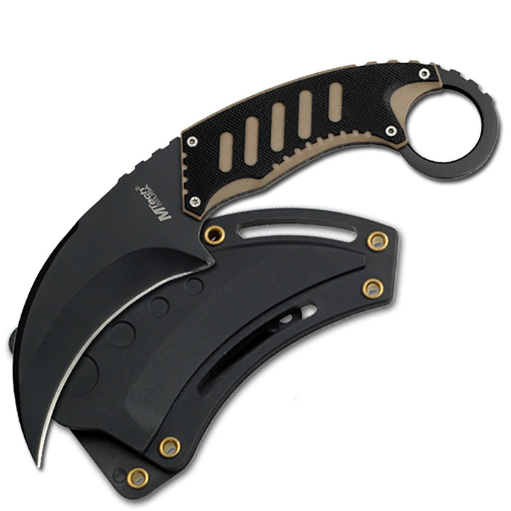KARAMBIT MTech USA 7.5"  BLACK & TAN G10