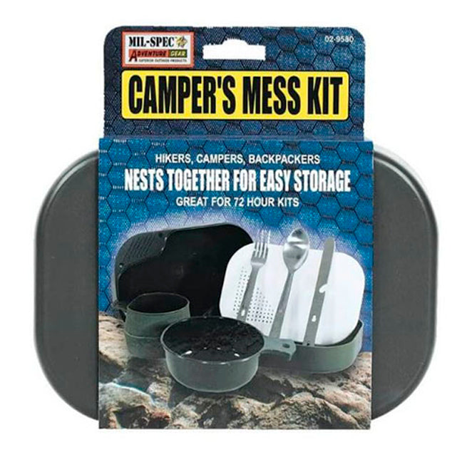 KIT DE UTENSILIOS MIL SPEC PARA ACAMPAR