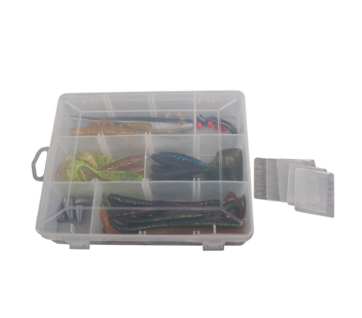 KIT PARA PESCA BASS FISHING 30 PIEZAS