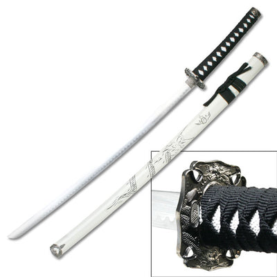 Katana SAMURAI SWORD 40"  BLACK CORD WRAPPED HANDLE