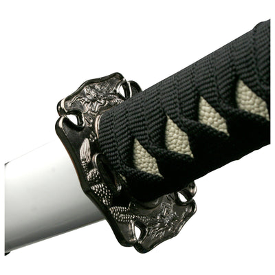 Katana SAMURAI SWORD 40"  BLACK CORD WRAPPED HANDLE