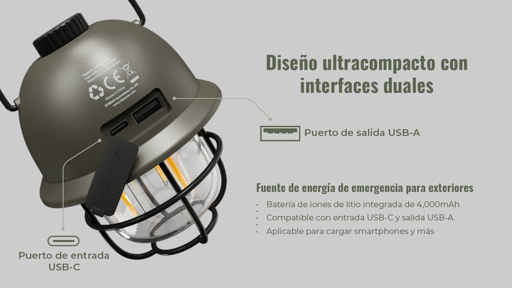 LAMPARA BLANCA LR40 - 100 LUMENES