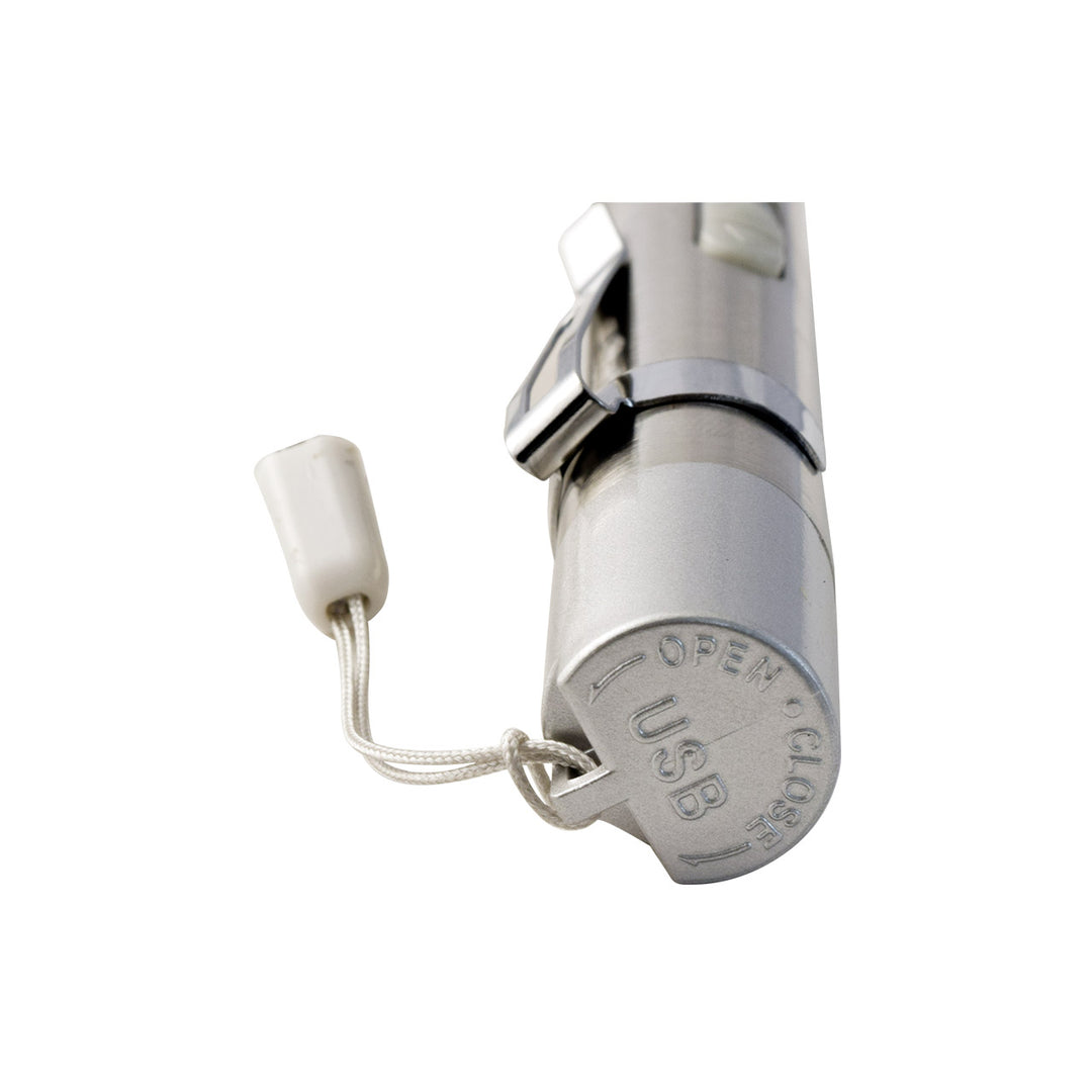 LINTERNA CON LUZ LED UV E INFRAROJA USB RECARGABLE