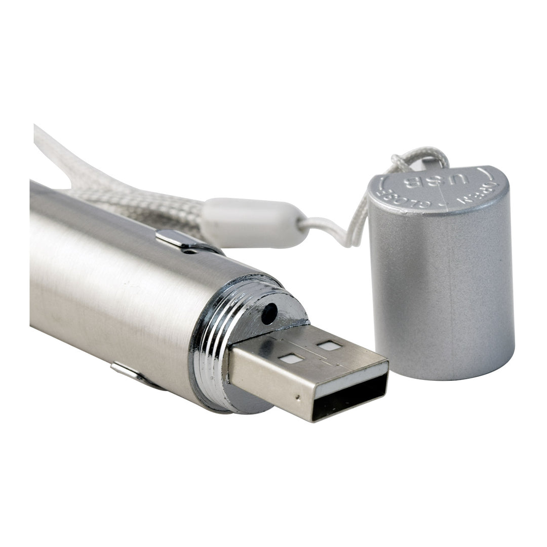 LINTERNA CON LUZ LED UV E INFRAROJA USB RECARGABLE