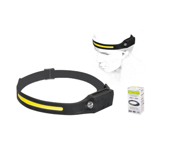 LINTERNA RECARGABLE SILICON CABEZA 3 W + 5 W LION TOOLS
