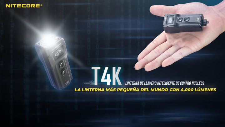LINTERNA RECARGABLE T4K - 4000
