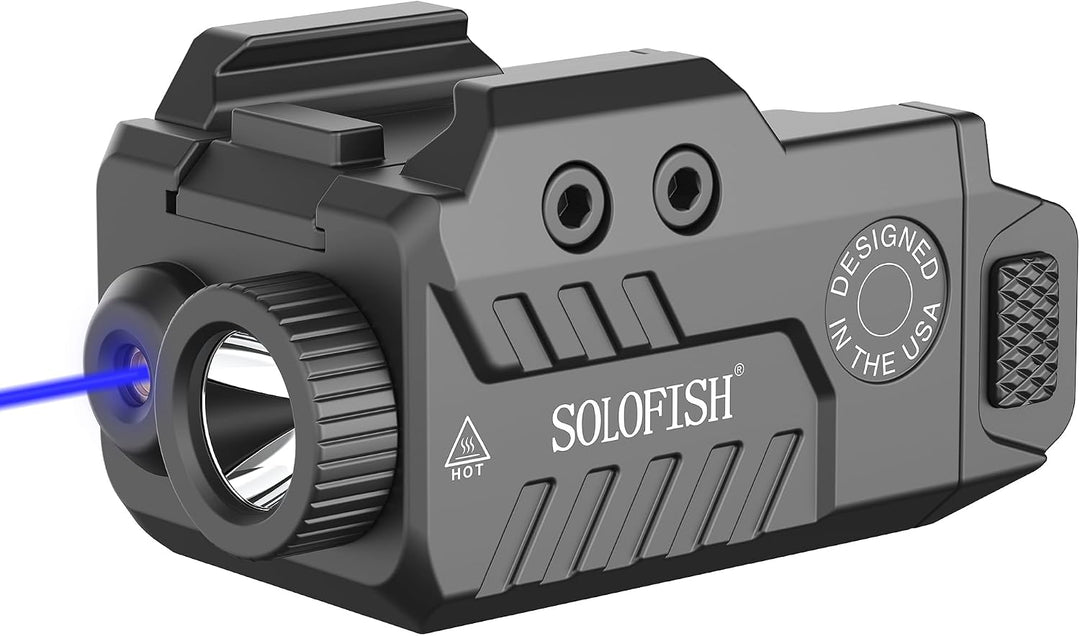 Laser azul Linterna SOLOFISH 450 lumens para Arma corta y larga