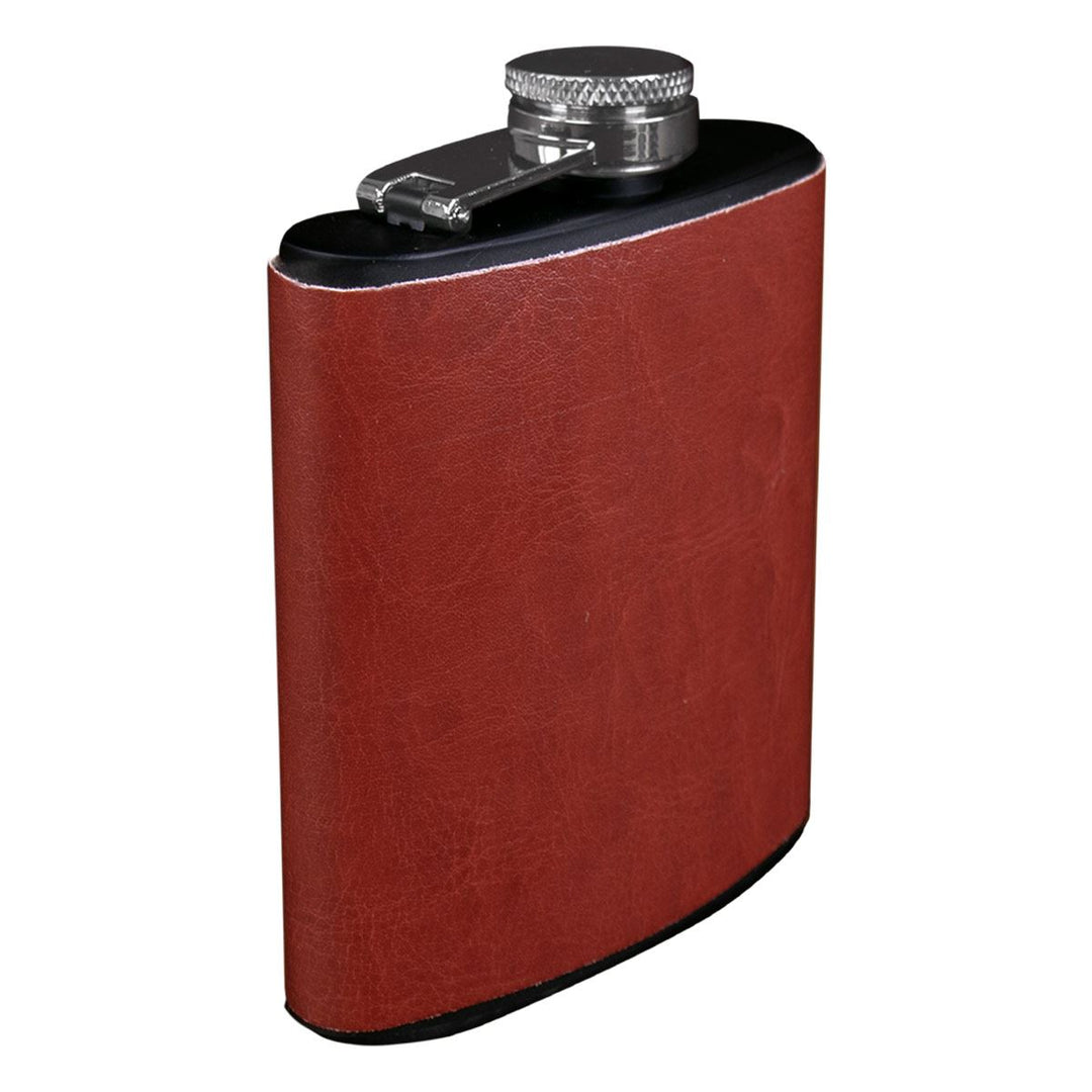Licorera con cubierta marron rojizo 6oz