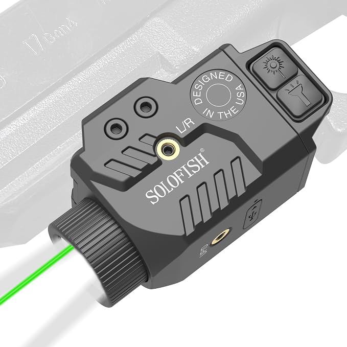 Linterna 800 lumen laser verde combo SOLOFISH