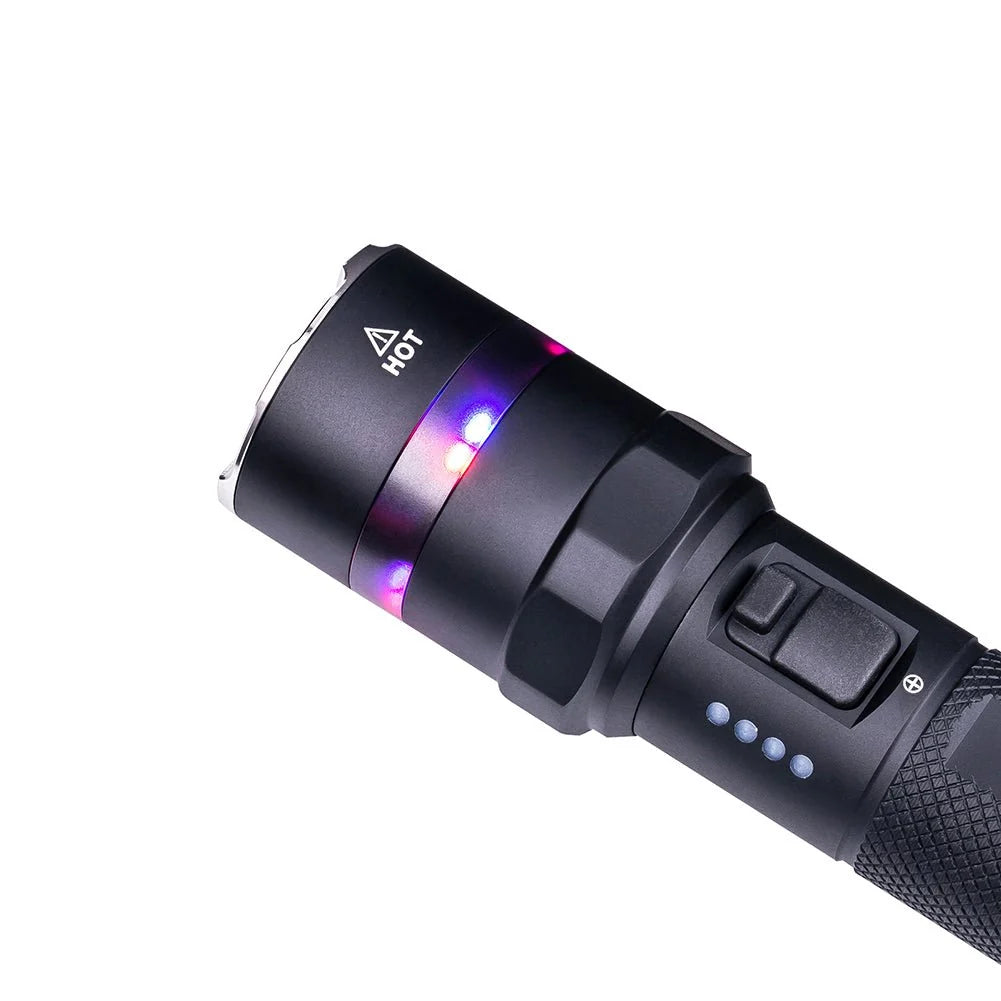 Linterna de luz LED NEXTORCH con cargador usb tipo c, 3000 lúmenes, WP IPX7-1m