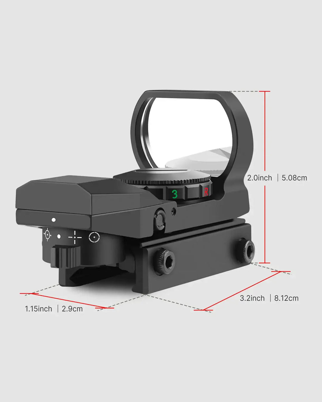 MIRA RS-29 Reflex Sight - Red/Green Illuminated Reticle