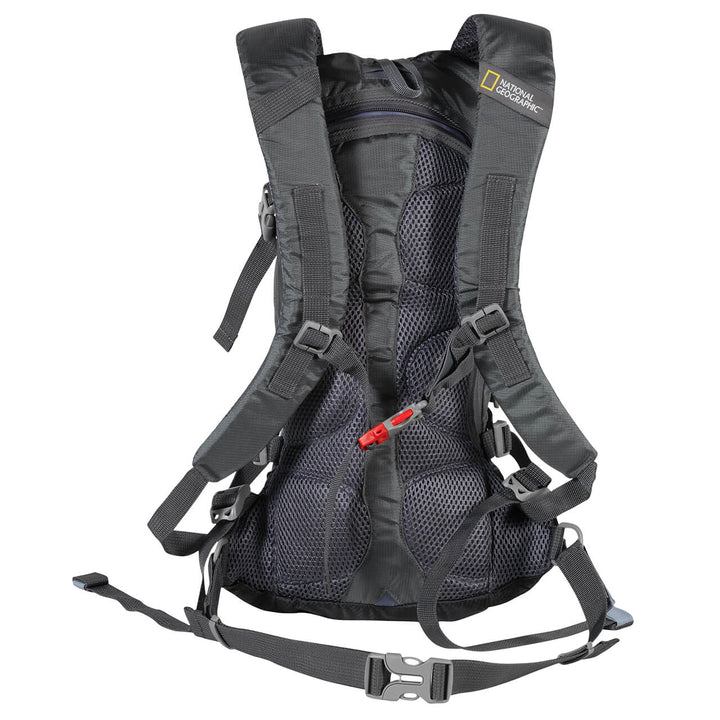 MOCHILA DE HIDRATACIÓN NAT GEO YAKIMA 12L CON SILBATO S.O.S AZUL