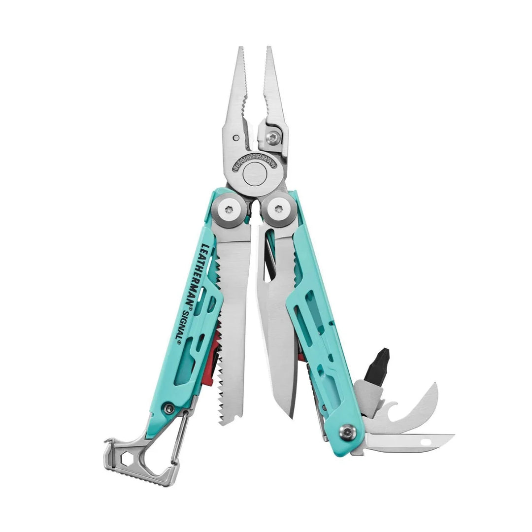 MULTIHERRAMIENTA SIGNAL AQUA/PLATA LEATHERMAN