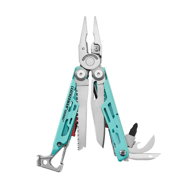 MULTIHERRAMIENTA SIGNAL AQUA/PLATA LEATHERMAN