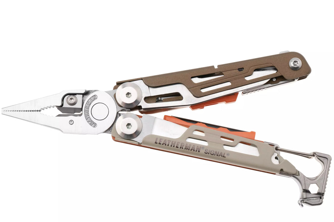 MULTIHERRAMIENTA SIGNAL GREEN/BROWN LEATHERMAN
