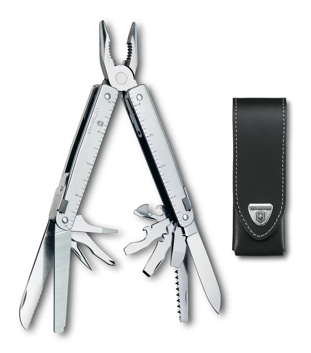 MULTIHERRAMIENTA SWISSTOOL CON FUNDA DE PIEL VICTORINOX