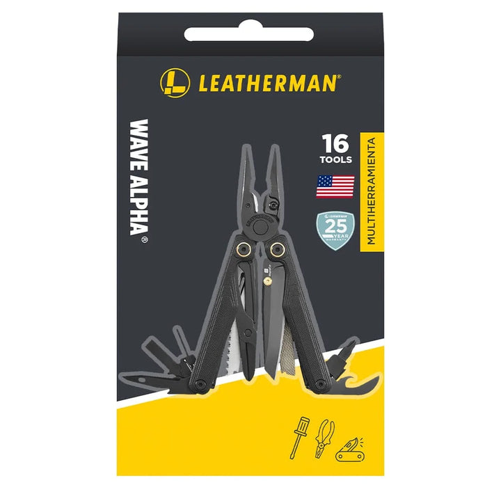 MULTIHERRAMIENTA WAVE ALPHA OBSIDIANA NEGRO LEATHERMAN