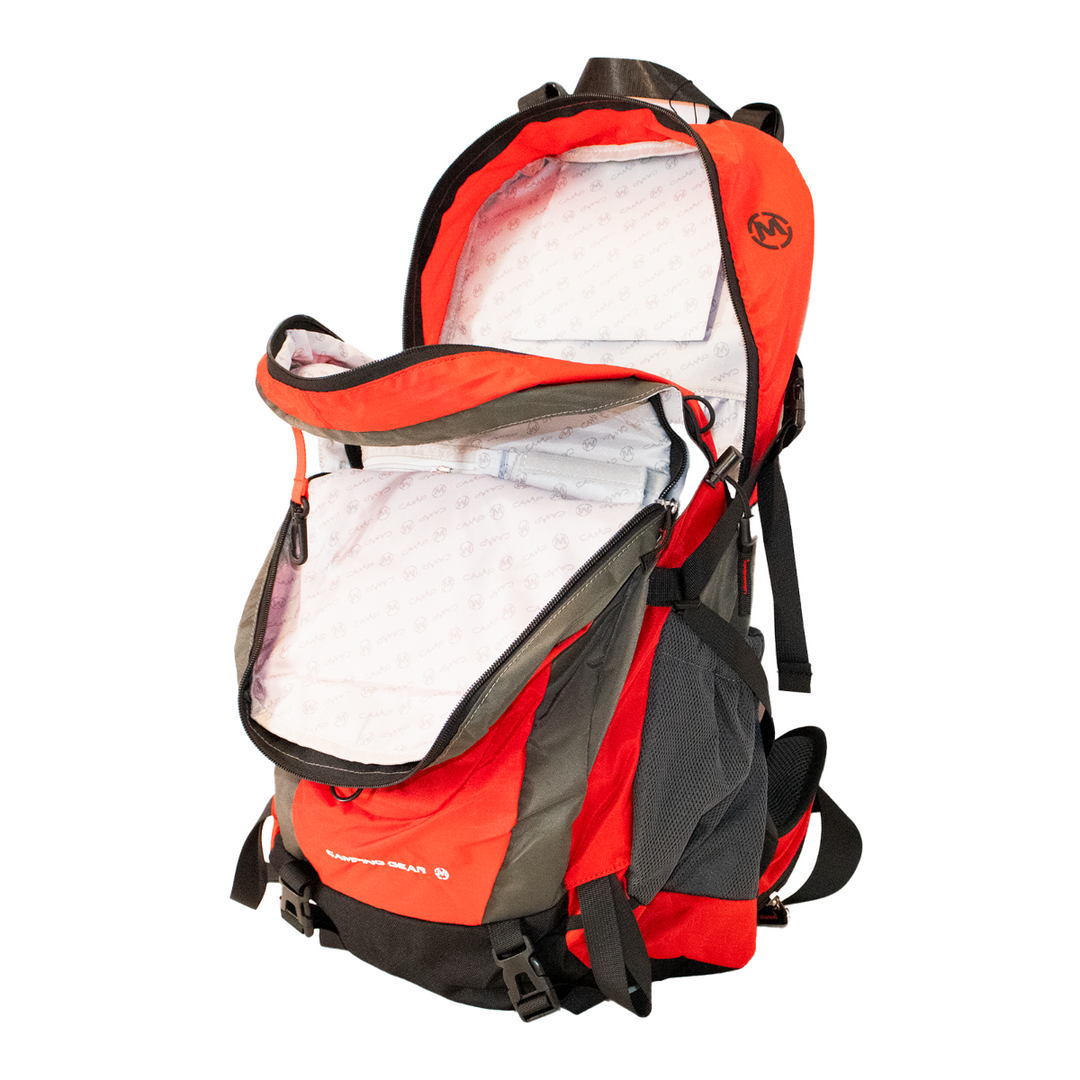 Mochila Camper Hill 50 Litros Rojo