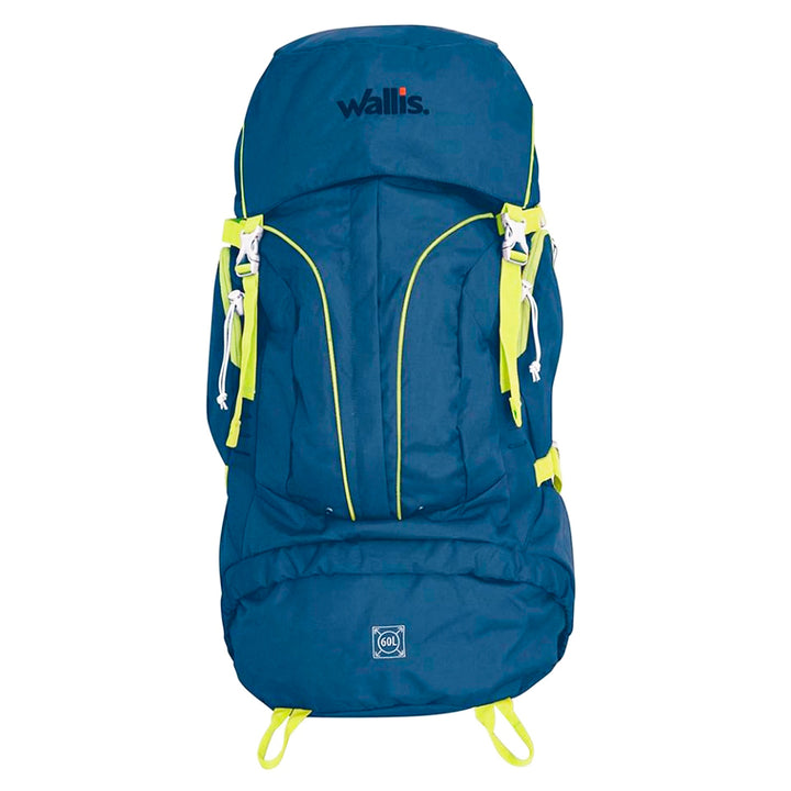 Mochila para montaña ZONGLA 60L azul/verde