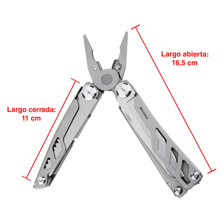 Multiherramienta MATE Nextorch con pinza y tijera de 16 usos
