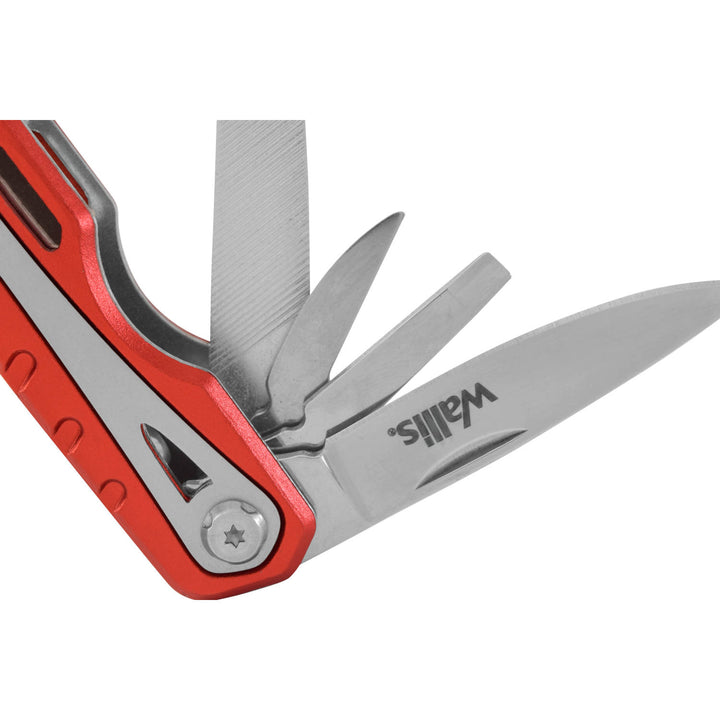 MULTIHERRAMIENTA CON MANGO DE ALUMINIO, RED CON FUNDA