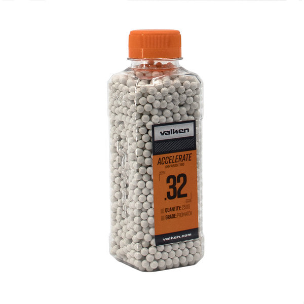 Municiones Valken Accelerate ProMatch 0.32g Airsoft con 2500
