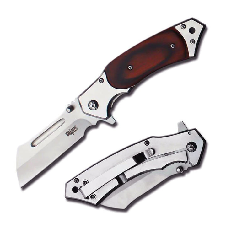 NAVAJA RTEC 4.75" PAKKAWOOD CLEAVER BLADE ASSIST-OPEN