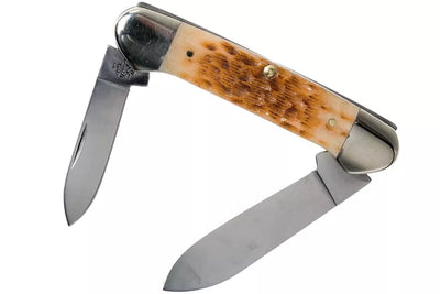 NAVAJA CASE AMBER BONE CANOE