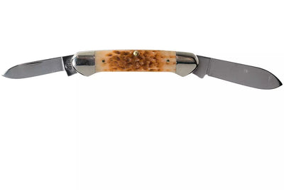 NAVAJA CASE AMBER BONE CANOE
