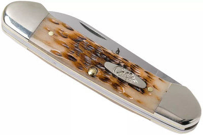 NAVAJA CASE AMBER BONE CANOE