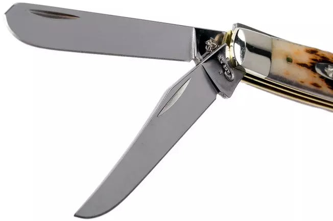 NAVAJA CASE AMBER BONE MINI TRAPPER CON ESTUCHE