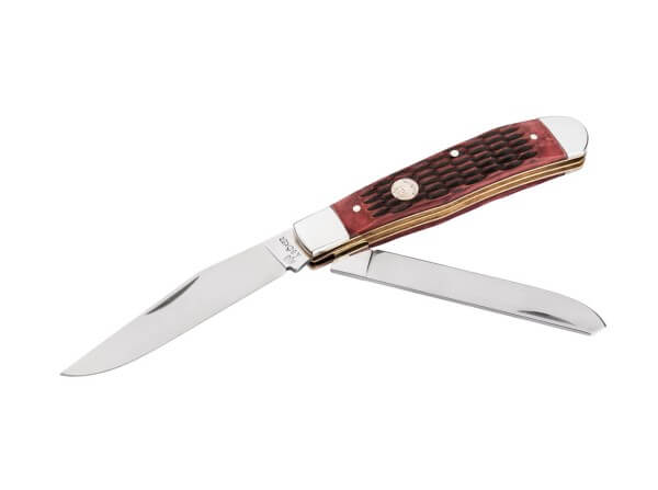 NAVAJA BOKER TREE 1095 TRAPPER JIGGED BROWN BONE