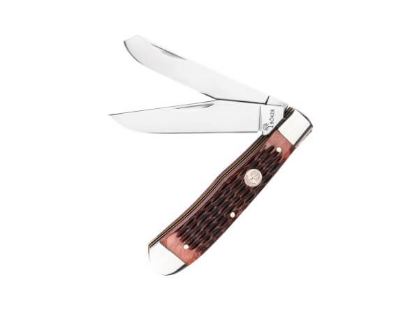 NAVAJA BOKER TREE 1095 TRAPPER JIGGED BROWN BONE