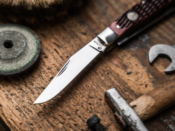 NAVAJA BOKER TREE 1095 TRAPPER JIGGED BROWN BONE