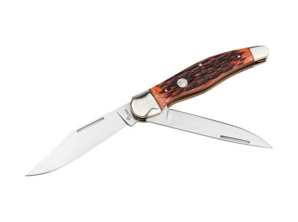 NAVAJA BOKER TREE COPPERHEAD BACKL AMBER JIGGED BONE