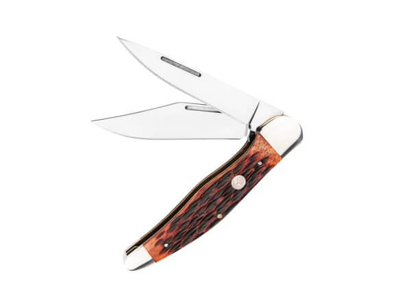 NAVAJA BOKER TREE COPPERHEAD BACKL AMBER JIGGED BONE