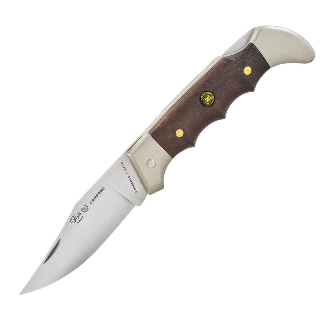 NAVAJA CAMPERA CON MANGO CROMO DURO HOJA 9.5cm plata MIGUEL NIETO