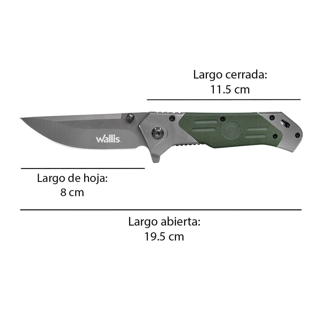 NAVAJA CON MANGO METAL G10 GREEN