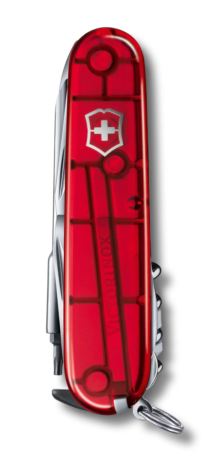 NAVAJA CyberTool L 91MM,39 USOS,RED TRANSPARENT VICTORINOX