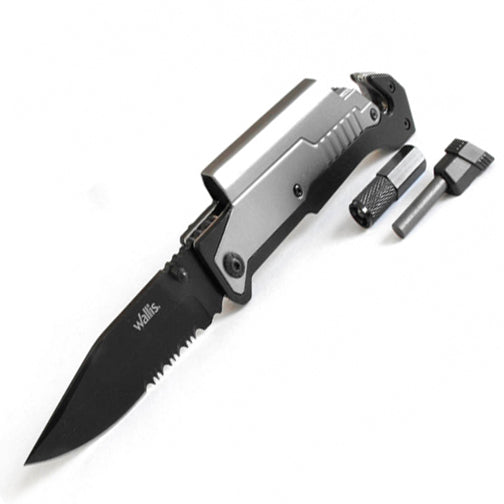 NAVAJA DE BLOQUEO,HOJA NEGRA 8.5CM