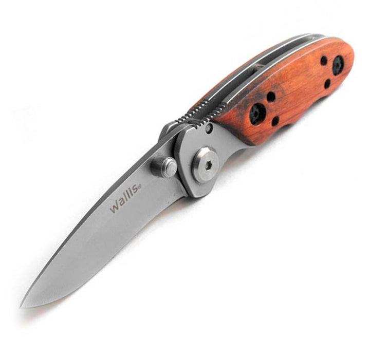 NAVAJA DE BLOQUEO hoja 5.5cm LISA MANGO TIPO MADERA